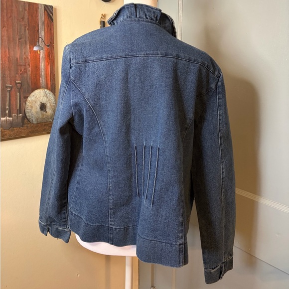 Tantrums Denim Ruffle Trim Jacket - Picture 3 of 4